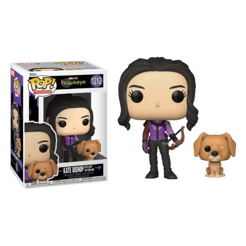 Funko Pop Hawkeye Kate Bishop with Lucky the Pizza Dog 1212 Pop - HAWKEYE - Kate Bishop with Lucky the Pizza Dog (1212)