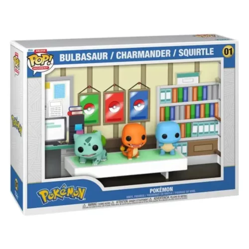 Pop - POKEMON - Diorama Bulbizarre, Salamèche, Carapuce (01)