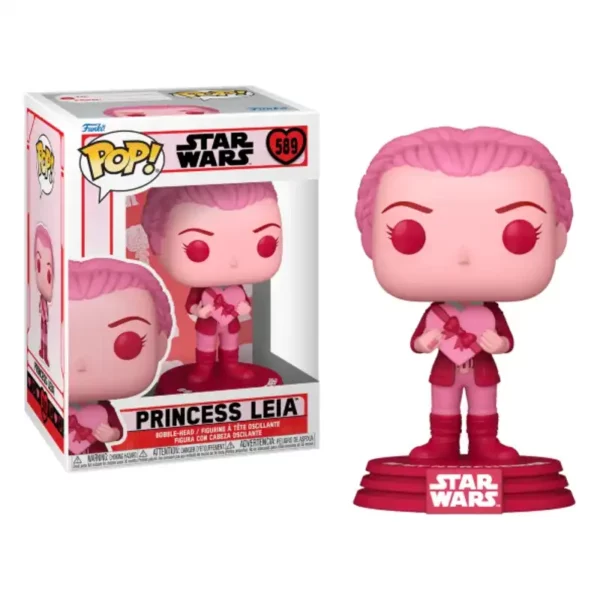 Funko Pop Star Wars Princess Leia Valentine's Day 589 Pop - STAR WARS - Princess Leia Valentine's Day (589)