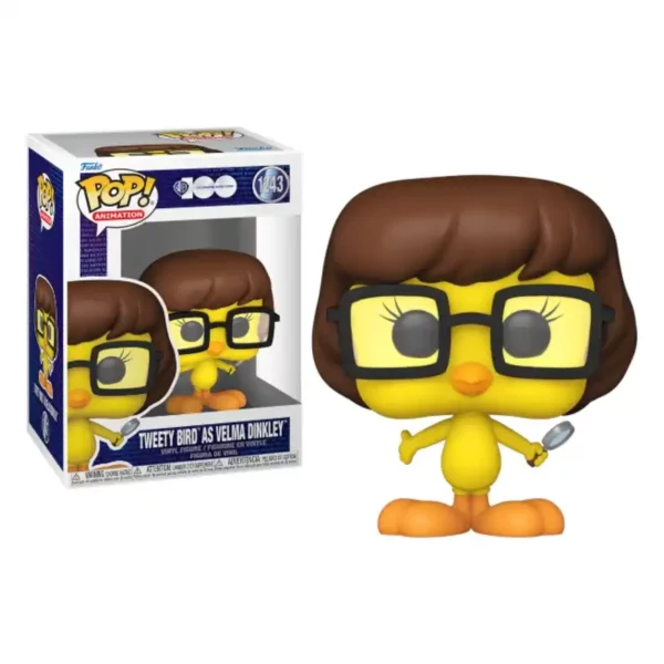 Funko Pop Looney Tunes Tweety Bird as Velma Dinkley 1243 Pop - WARNER BROS - Tweety Bird as Velma Dinkley (1243)