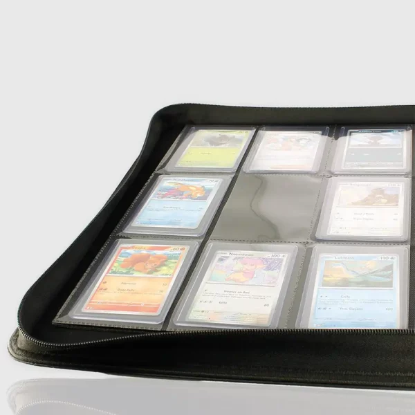 portfolio-phoenix-shield-zip-up-album-360-cartes-toploaders-noir-interieur Portfolio Phoenix Shield Zip Up Album 360 Cartes Toploaders Noir