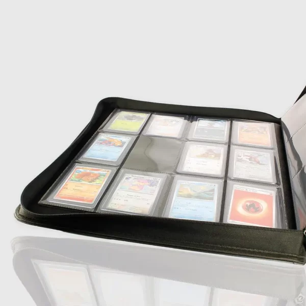 portfolio-phoenix-shield-zip-up-album-480-cartes-toploaders-noir-interieur Portfolio Phoenix Shield Zip Up Album 480 Cartes Toploaders Noir
