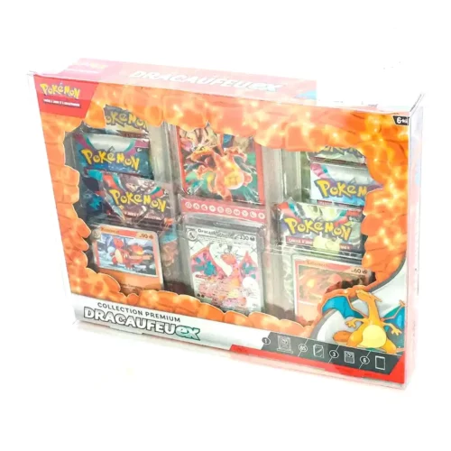 Protection Crystal Box souple coffret Pokémon 4 boosters Phoenix Shield Protection Crystal Box Souple Coffret Pokémon 4 Boosters