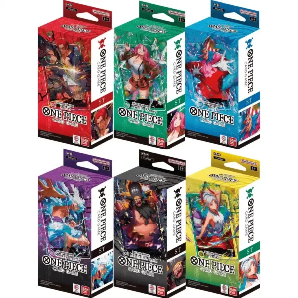 deck-debutant-one-piece-francais-st-23-st-28 Six decks de démarrage One Piece ST-23 à ST-28 en français