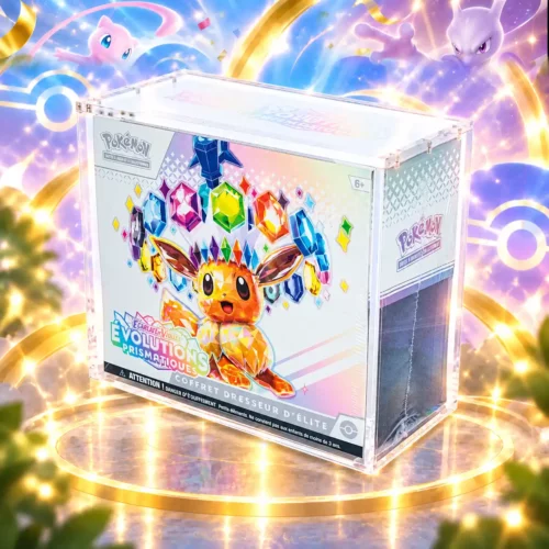 Protection acrylique TCG pour coffret ETB Pokémon