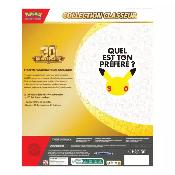 Coffret Pokémon Classeur ME05.5 Celebration 30 Ans - image 2