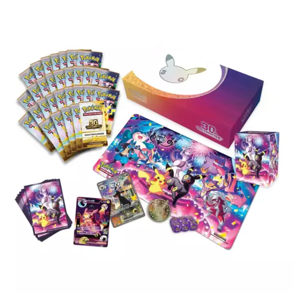 Contenu de la Collection Ultra-Premium 30ᵉ Anniversaire Coffret Pokémon Ultra-Premium Soirée ME05.5 Celebration 30 Ans - image 2