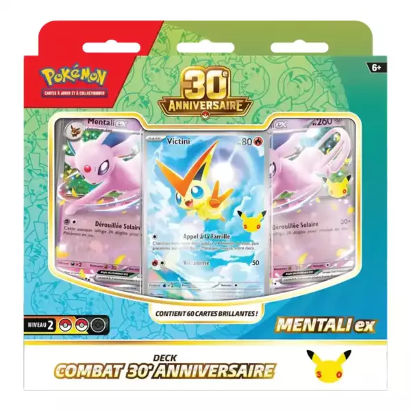 Deck Combat 30ᵉ Anniversaire – Mentali-ex Deck Combat Pokémon Mentali-ex / Noctali-ex ME05.5 Celebration 30 Ans