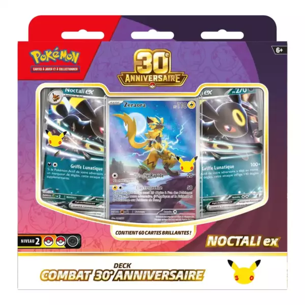 Deck Combat 30ᵉ Anniversaire – Noctali-ex Deck Combat Pokémon Mentali-ex / Noctali-ex ME05.5 Celebration 30 Ans - image 2