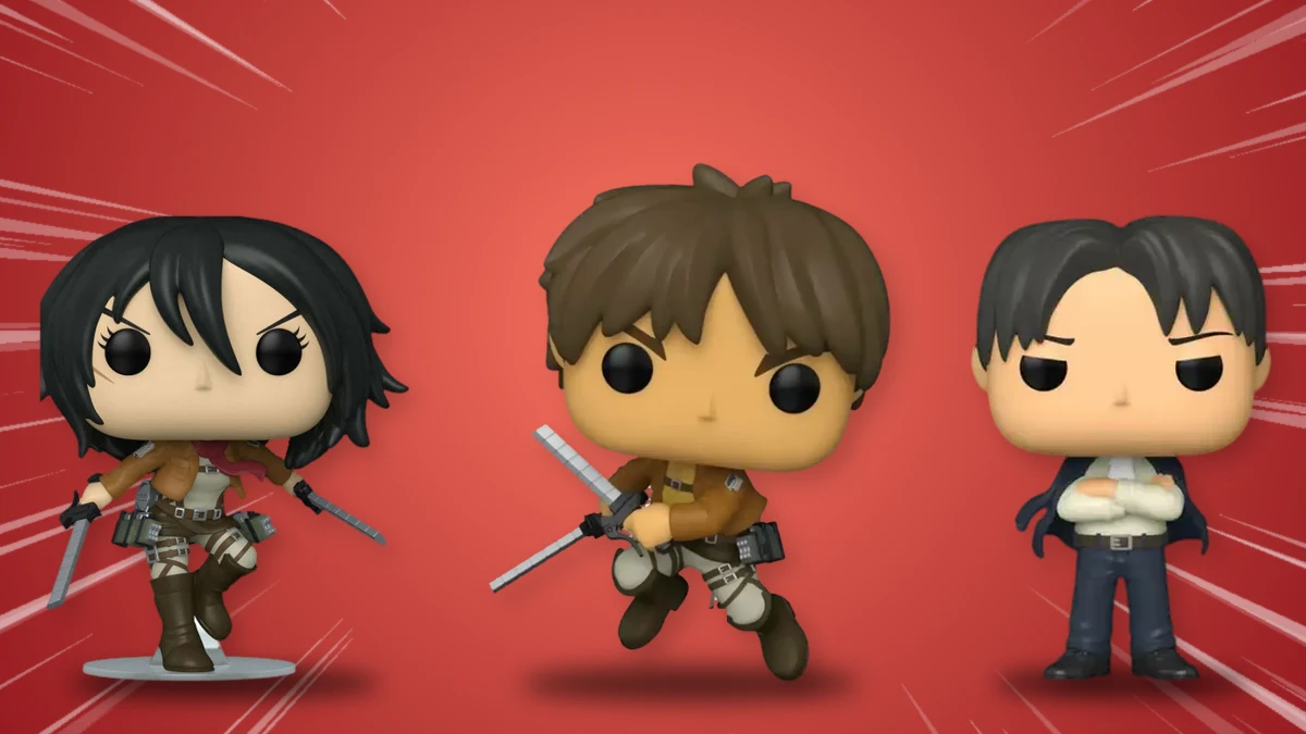 Funko Pop L'Attaque des Titans Mikasa, Eren et Livai