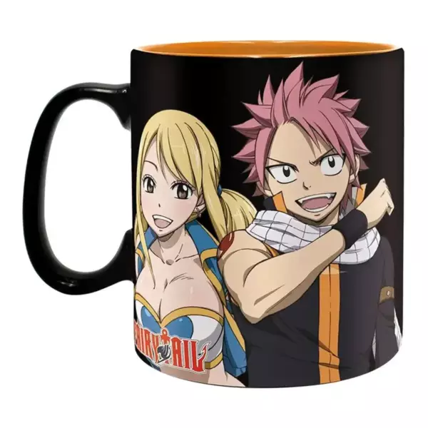Mug Fairy Tail - Natsu, Lucy et Emblème 460 ml