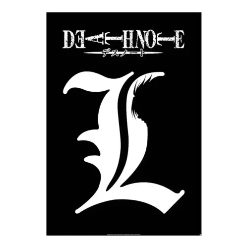 DEATH NOTE - Poster "L Symbol" roulé filmé (91.5x61)