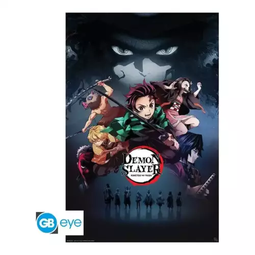 DEMON SLAYER - Poster "Groupe" roulé filmé (91.5x61)