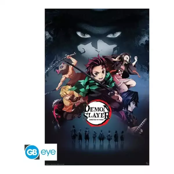 DEMON SLAYER - Poster "Groupe" roulé filmé (91.5x61)