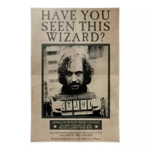 Poster Harry Potter Wanted Sirius Black 91,5 x 61 cm HARRY POTTER - Poster « Wanted Sirius Black » roulé filmé (91.5x61)
