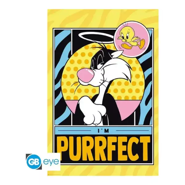 LOONEY TUNES - Poster « Titi & Grominet » roulé filmé (91.5x61)