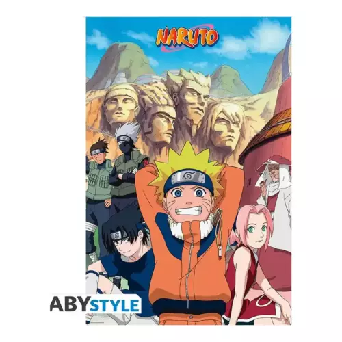 Poster Naruto Groupe 91,5 x 61 cm NARUTO - Poster "Groupe" roulé filmé (91.5x61)