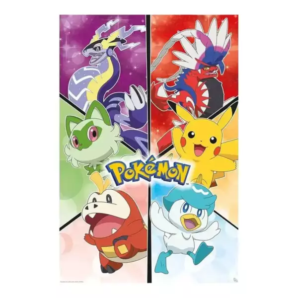 Poster Pokémon 61x91.5 cm - Écarlate et Violet