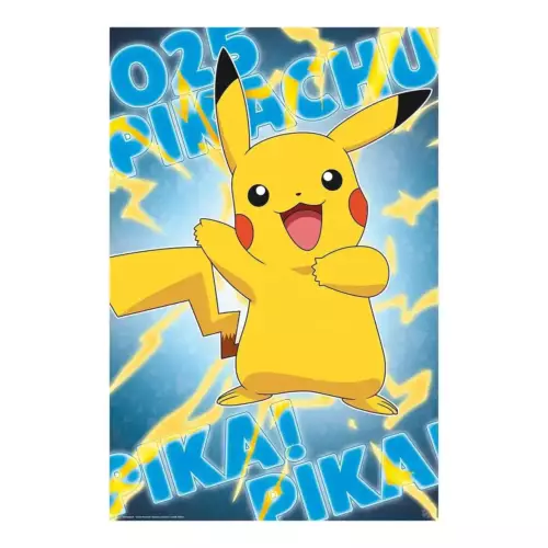 Poster Pokémon Effet Métal Pikachu 91,5 x 61 cm POKEMON - Poster Maxi 91,5x61 Effet Métal - Pikachu