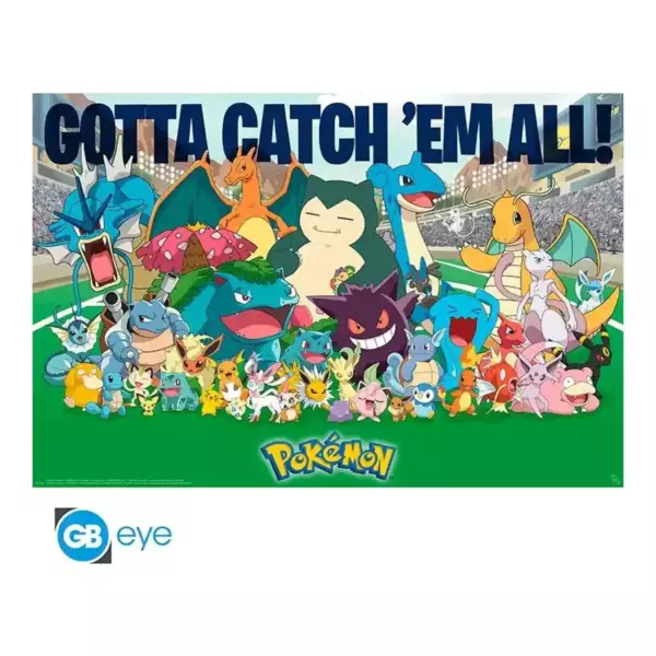 POKEMON - Poster "Favoris de tous les temps" roulé filmé (91.5x61)