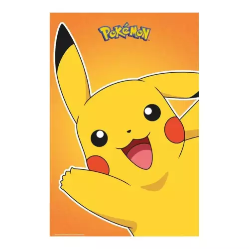 Poster Pokémon Pikachu 91,5 x 61 cm POKEMON - Pikachu - Poster roulé filmé (91.5x61)