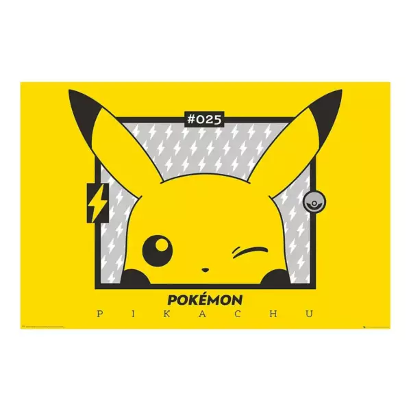POKEMON - Pikachu Clin d'Oeil - Poster roulé filmé (91.5x61)