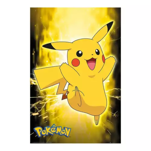 Poster Pokémon Pikachu Néon 91,5 x 61 cm POKEMON - Pikachu Néon - Poster roulé filmé (91.5x61)