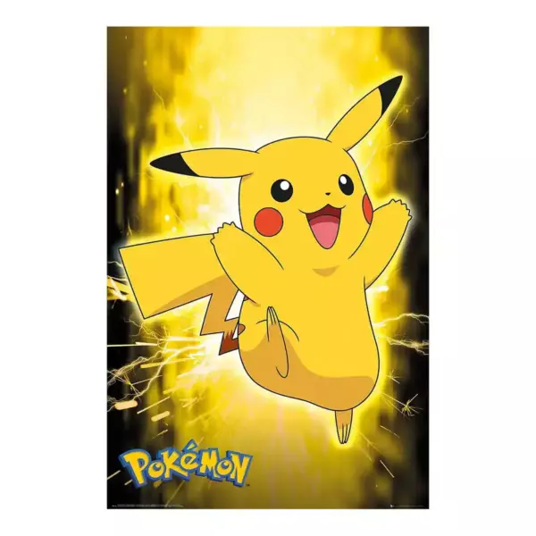 POKEMON - Pikachu Néon - Poster roulé filmé (91.5x61)