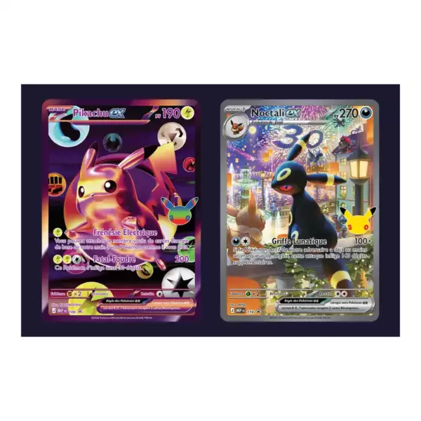 Promos Pikachu-ex et Noctali-ex – Ultra-Premium Soirée Coffret Pokémon Ultra-Premium Soirée ME05.5 Celebration 30 Ans - image 3